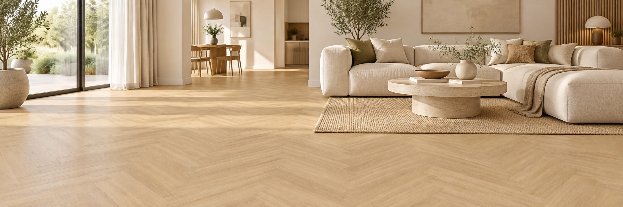 visgraat pvc vloer woonkamer