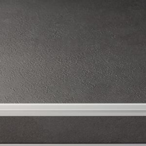 Co-pro Trapprofiel PVC 45 x15 zilver 3,0 structuur – 3 m
