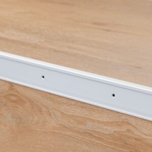 Co-pro Trapprofiel PVC 45 x15 zilver 4x1,3 structuur – set van 4 × 1,3 m