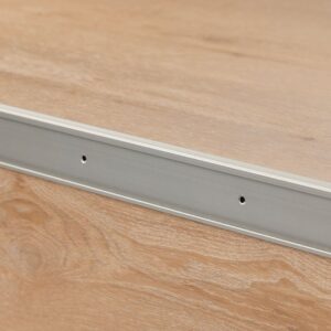 Co-pro Trapprofiel PVC 45 x15 RVS 4x1,3 structuur – set van 4 × 1,3 m