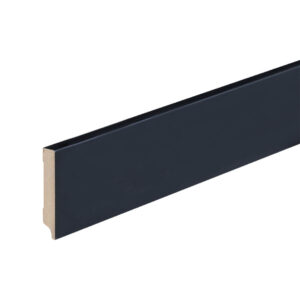 Co-pro Amsterdam (recht) – 70 × 12 mm – 240 cm – folie zwart RAL 9005