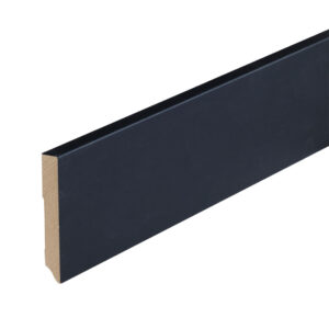 Co-pro Amsterdam (recht) – 90 × 12 mm – 240 cm – folie zwart RAL 9005