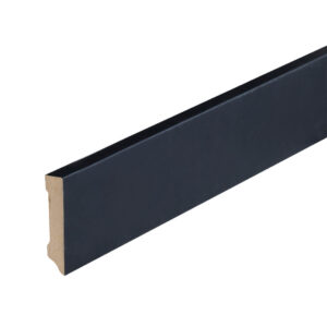 Co-pro Amsterdam (recht) – 70 × 15 mm – 240 cm – folie zwart RAL 9005