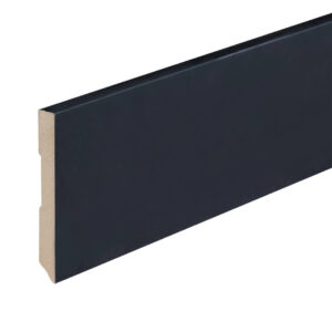 Co-pro Amsterdam (recht) – 120 × 15 mm – 240 cm – folie zwart RAL 9005
