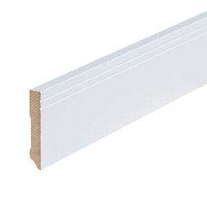 Co-pro Milaan (2 groefjes) – 90 × 15 mm – 240 cm – lakfolie wit
