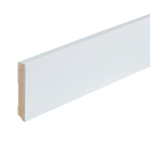 Co-pro Amsterdam (recht) – 90 × 15 mm – 240 cm – gelakt wit RAL 9010
