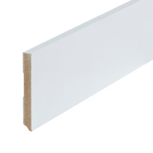 Co-pro Amsterdam (recht) – 120 × 15 mm – 240 cm – gelakt wit RAL 9010