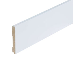 Co-pro Amsterdam (recht) – 90 × 12 mm – 240 cm – gelakt extra wit RAL 9016