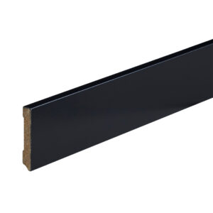 Co-pro Amsterdam (recht) – 70 × 12 mm – 240 cm – gelakt zwart RAL 9005