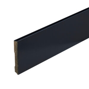 Co-pro Amsterdam (recht) – 90 × 12 mm – 240 cm – gelakt zwart RAL 9005