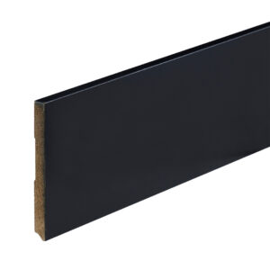 Co-pro Amsterdam (recht) – 120 × 12 mm – 240 cm – gelakt zwart RAL 9005