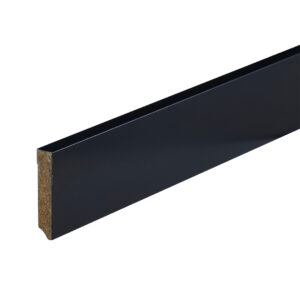 Co-pro Amsterdam (recht) – 70 × 15 mm – 240 cm – gelakt zwart RAL 9005