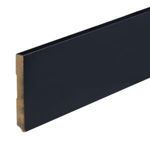 Co-pro Amsterdam (recht) – 120 × 15 mm – 240 cm – gelakt zwart RAL 9005