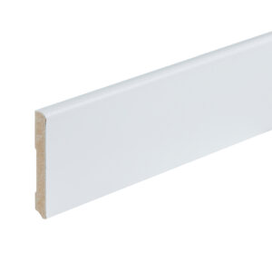Co-pro Berlijn (rond) – 90 × 12 mm – 240 cm – gelakt wit RAL 9010