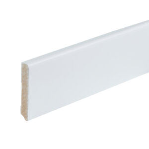 Co-pro Berlijn (rond) – 90 × 15 mm – 240 cm – gelakt wit RAL 9010