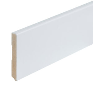 Co-pro Berlijn (rond) – 120 × 15 mm – 240 cm – gelakt wit RAL 9010