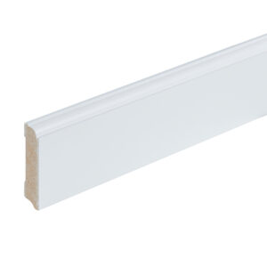 Co-pro Praag (kraal) – 70 × 15 mm – 240 cm – gelakt wit RAL 9010