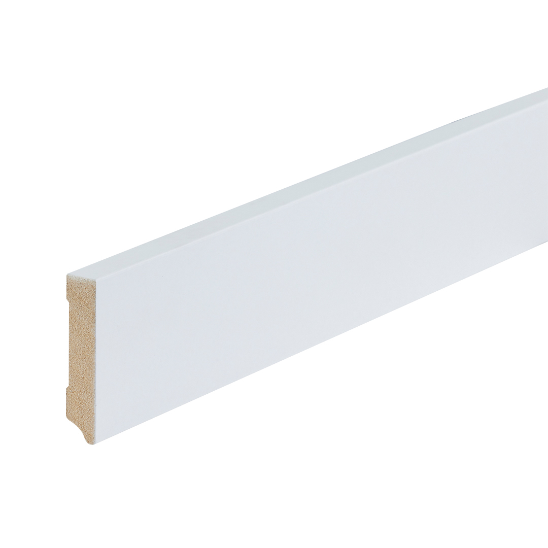 Co-pro Amsterdam (recht) – 70 × 15 mm – 240 cm – 4-zijdig wit gegrond
